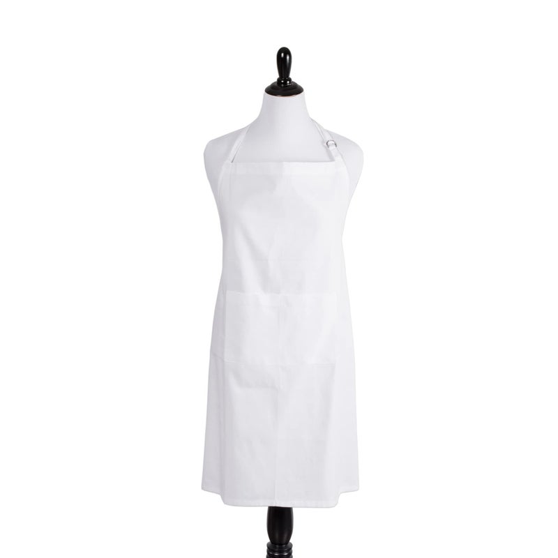 DII Everyday Basic Kitchen Collection, Waist Apron Set, White 2 Piece - Image 1